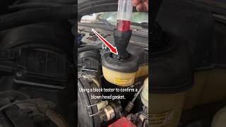 test to confirm a blown head gasket tiktok instagram youtube reels [upl. by Parsifal]