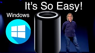 Ultimate Windows install guide Mac Pro Trashcan 2024 [upl. by Ahsatel]