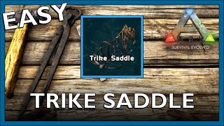 How To Craft A Trike Saddle In Ark Survival Evolved [upl. by Nisen554]