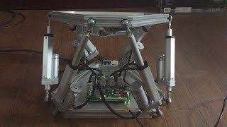 Lowcost smallsize 6DOF electric linear actuator platform solution [upl. by Mychal]