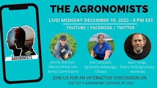 The Agronomists Ep 95  The Top 5 Agronomy Lessons of 2022 [upl. by Rogozen]