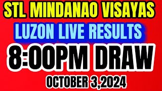 STL MINDANAO VISAYAS LUZON RESULT TODAY 8PM DRAW OCTOBER 32024 [upl. by Bonneau398]