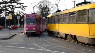 Tramvaie in Oradea 11 03 2011 [upl. by Artinad]