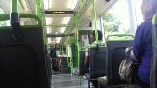 Interior of new Tramlink Tram 2556 on new Route 4 from Elmers End to Therapia Lane [upl. by Enaujed]