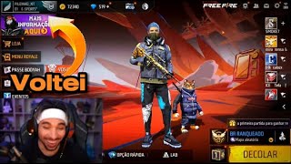 PIUZINHO GANHOU UMA CONTA DA GARENA E VOLTOU A JOGAR FREE FIRE [upl. by Philipps314]