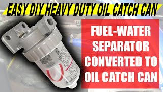 How To Make An Oil Catch Can From Scratch  DIY Convertion Of FuelWater Separator to OCC [upl. by Eelyek158]