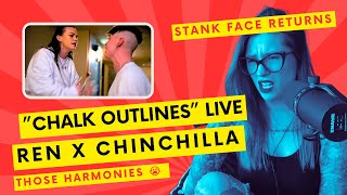 SINGER REACTS to REN X CHINCHILLA  quotChalk Outlinesquot [upl. by Schilit]