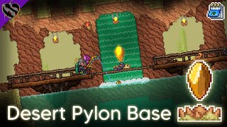 Desert Pylon Base Pyramid Design ▫ Terraria 14 Pylon Builds [upl. by Ahsin652]