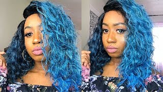 EXOTIC BLUE WAVES  ZURY SIS MODA WIG REVIEW  TONYA EMM [upl. by Anaik897]