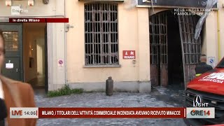 Milano incendio in un negozio cinese morti 3 ragazzi  Ore 14 del 13092024 [upl. by Leventhal]