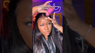 ASMR 🎧😮‍💨glueless wig install💗blackfriday mcapwig gluelesswig iseehair shorts [upl. by Eahsat]