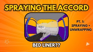 Bed liner interior pt 2  Accord V2… ShxrkysCars [upl. by Eilama]