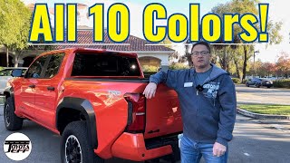 All 2024 Toyota Tacoma Colors  See All 10 in Action [upl. by Ynelram]