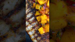 Grilled Tilapia With Mango Salsa Cheddars  Grilled Tilapia with Mango Salsa Recipe  shorts [upl. by Antonia697]