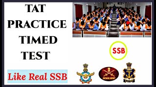 TAT TIMED PRACTICE TEST  PSYCH TESTS  SSB INTERVIEW [upl. by Anasiul]