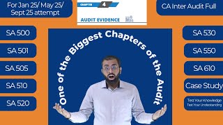 Ch 4 Audit Evidence Full Chapter  CA Inter Audit  ICAI Module  Jan 25 May 25 Sept 25 [upl. by Ilram]