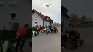 Stadt vs Dorf Thema Rennen 🔥🔥🔥 dorf dorfkind funny fun gokart fail farming [upl. by Wakeen]