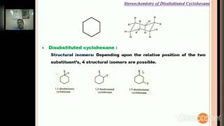 TYBSc Organic Chemistry 1 Stereochemistry of Disubstituted Cyclohexane [upl. by Sharia]