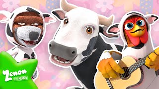 Lola the Cow 🐮 ZENONS FARM  More Kids Songs  Toddler Learning [upl. by Busey]