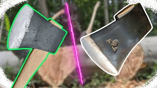 The Best Way to Sharpen an Axe For Felling and Bucking [upl. by Ahsuas]