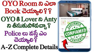 how to book oyo rooms in Telugu all oyo room details oyo rooms for unmarried couples [upl. by Seniag]