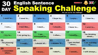 The 30Day English Sentence Speaking Challenge [upl. by Irovi102]