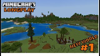 Minecraft Survival  Relaxing Longplay  A new start No Commentary Ep 1 [upl. by Ainsley]