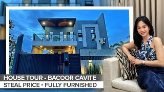 House Tour 44 • Touring a ₱14 Million Sophisticated Ultramodern Home in Bacoor Cavite • Steal Price [upl. by Serilda245]