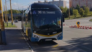 MHD Košice  🚍 36 úsek Poliklinika KVP  Sokolovská SOR NSG 18 4801 [upl. by Leahkim871]