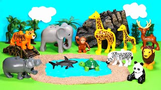 Safari Dioramas For Playmobil Animal Figurines with Zoo Animals Names [upl. by Eugor]