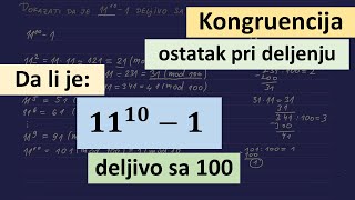 Modularna aritmetika Kongruencija  ostatak pri deljenju [upl. by Kciredorb]