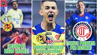 FIDALGO a la Liga de ESPAÑA con el OVIEDO  Toluca Pregunta por ROTONDI  Diego Valdés Lesión [upl. by Atiruam]