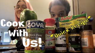 Couples Who Cook Together Stay Together Quick Chickpea Stirfry Recipe [upl. by Dory]