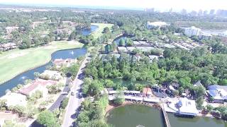 Aerial view of the Village of Baytowne Wharf and Sandestin Golf and Beach Resort [upl. by Machute]