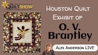 Alex Anderson LIVE  Meet Quilter O V Brantley  Houston Quilt Exhibit 2023 [upl. by Eelessej]