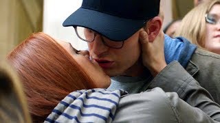 Captain America amp Black Widow Kiss Scene  Captain America The Winter Soldier 2014 [upl. by Noelopan]