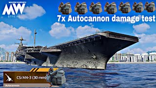 CSAN330mm  New Automatic surface target autocannon🔥7x damage test  Modern Warships [upl. by Nedrud]