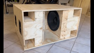 HOW TO MAKE A 18quot BANDPASS SUBWOOFER  DIY [upl. by Leandre]