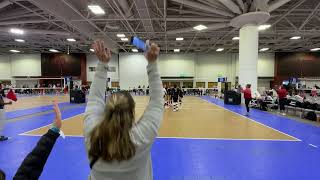 LAVA North 17 Molten vs Xcel VB 171 Adidas Northern Lights Volleyball Qualifier Day 2 12724 [upl. by Bonaparte]