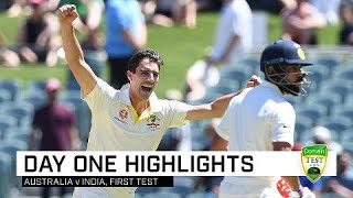 Cummins Khawaja lead Aussie charge  First Domain Test [upl. by Palm818]