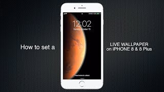 How to set Live wallpaper on iPhone 8 8 plus 7 7 plus 6S amp 6S plus [upl. by Anaoy]