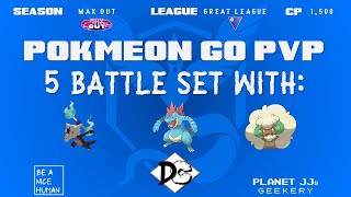 Pokémon GO PvP  Great League 5 Rounds Marowak Alolan  Feraligatr  Whimsicott [upl. by Philis]