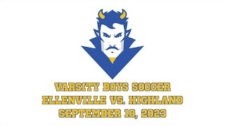 Boys Soccer Ellenville vs Highland 91823 [upl. by Ereveniug]