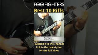 Alex Cambise  Foo Fighters quotExhaustedquot Foo Fighters Best 10 Riffs shorts fender gibson prs [upl. by Ahsitneuq582]