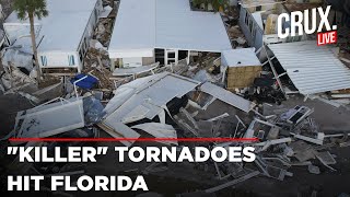 Hurricane Milton Florida Live  Tornadoes From Hurricane Milton Leave 16 Dead In Florida [upl. by Carroll]