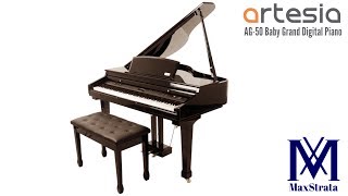 Artesia AG50 Grand Digital Piano Deluxe Bundle [upl. by Ehtylb]