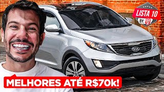 10 MELHORES CARROS até R 70 mil MELHOR CUSTO BENEFÍCIO [upl. by Ekard]