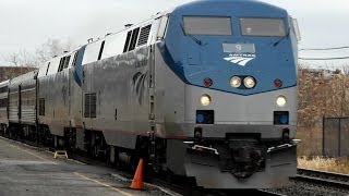 ROCHESTER  NEW YORK CITY AMTRAK LAKE SHORE LIMITED FAST TRAIN  Tren Rápido [upl. by Estrin544]