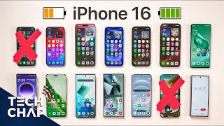 iPhone 16 Pro Max vs 16 Pro vs 16 vs Everything Else BATTERY TEST [upl. by Willner]