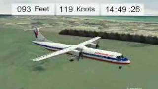 ATR72 aircraft accident animation San Juan 2004 [upl. by Soloman]